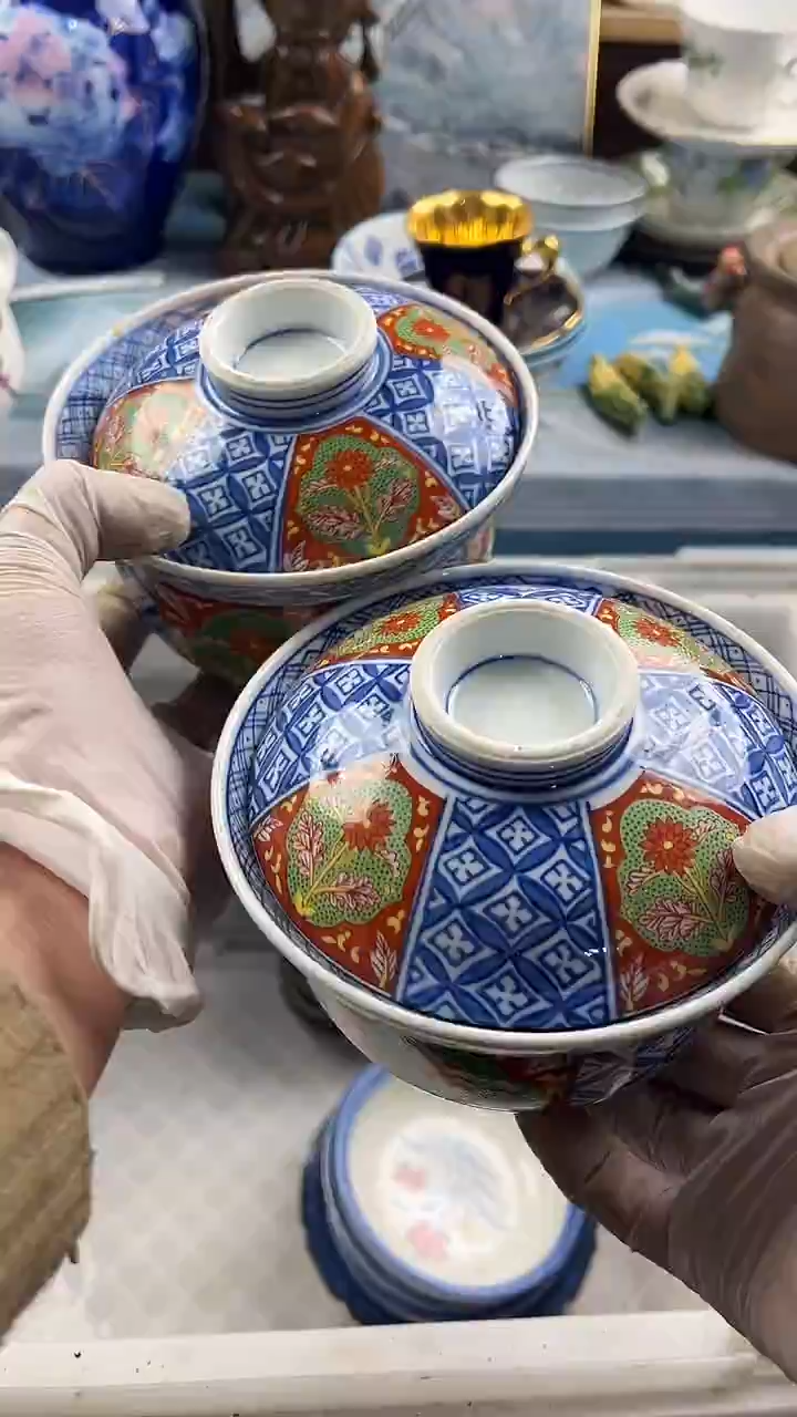 瓷片英歌瓷器满28包邮