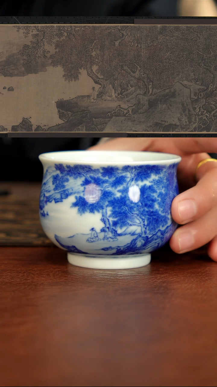 【闪购商品】半山晓野 宋画山水 濠梁秋水图 李唐