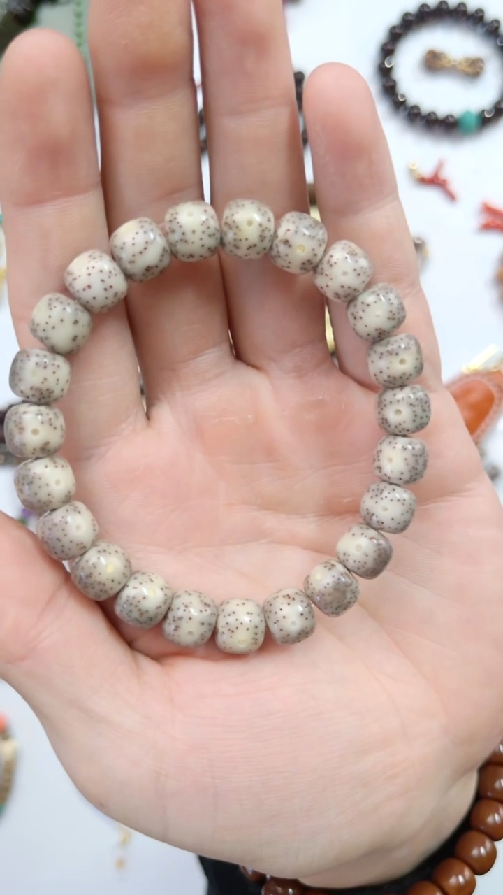 手串星月菩提灰糯月朗星稀货头1.0*9