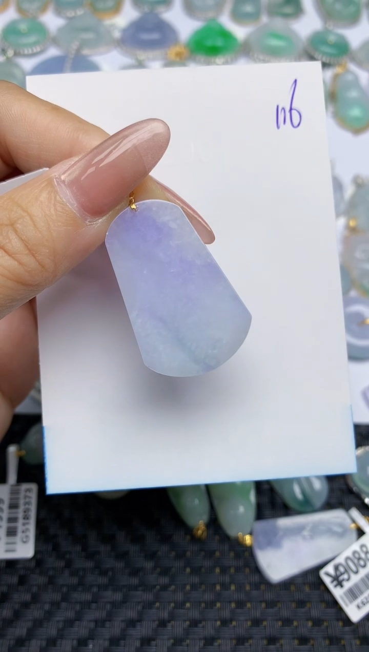 【闪购商品】翡翠颈饰18K金镶嵌天然A货翡翠 116