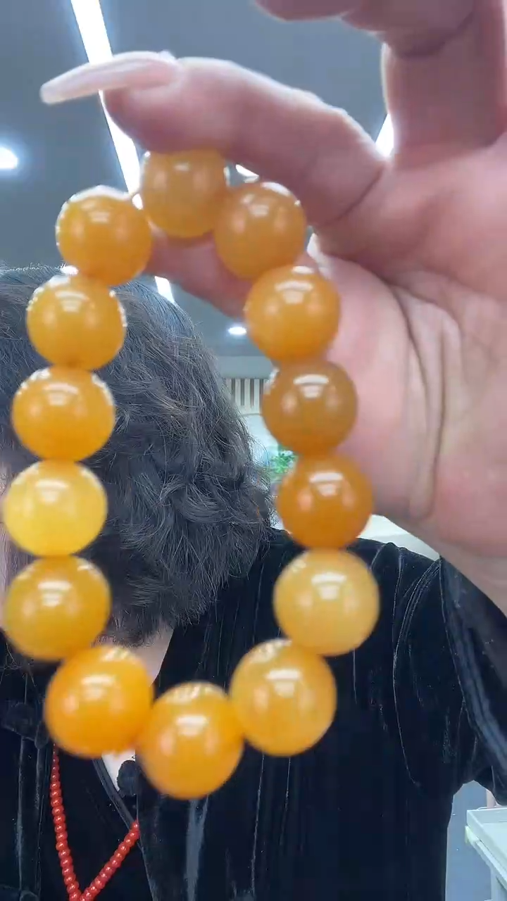 未镶嵌蛇纹石玉手串16手串