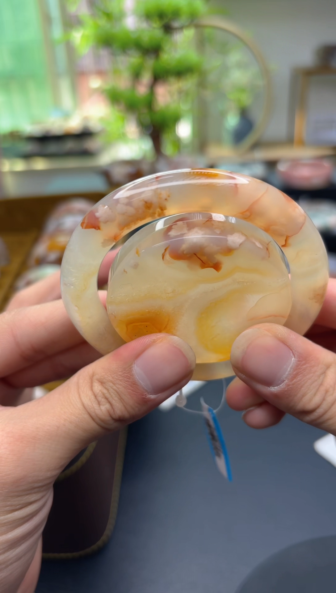 【闪购商品】石英质玉手镯未镶嵌C596(56圈赠送镯心)