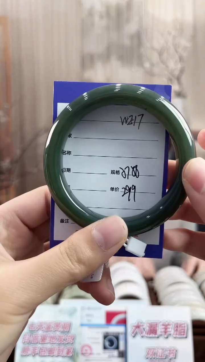 未镶嵌手镯和田玉WE17微色差