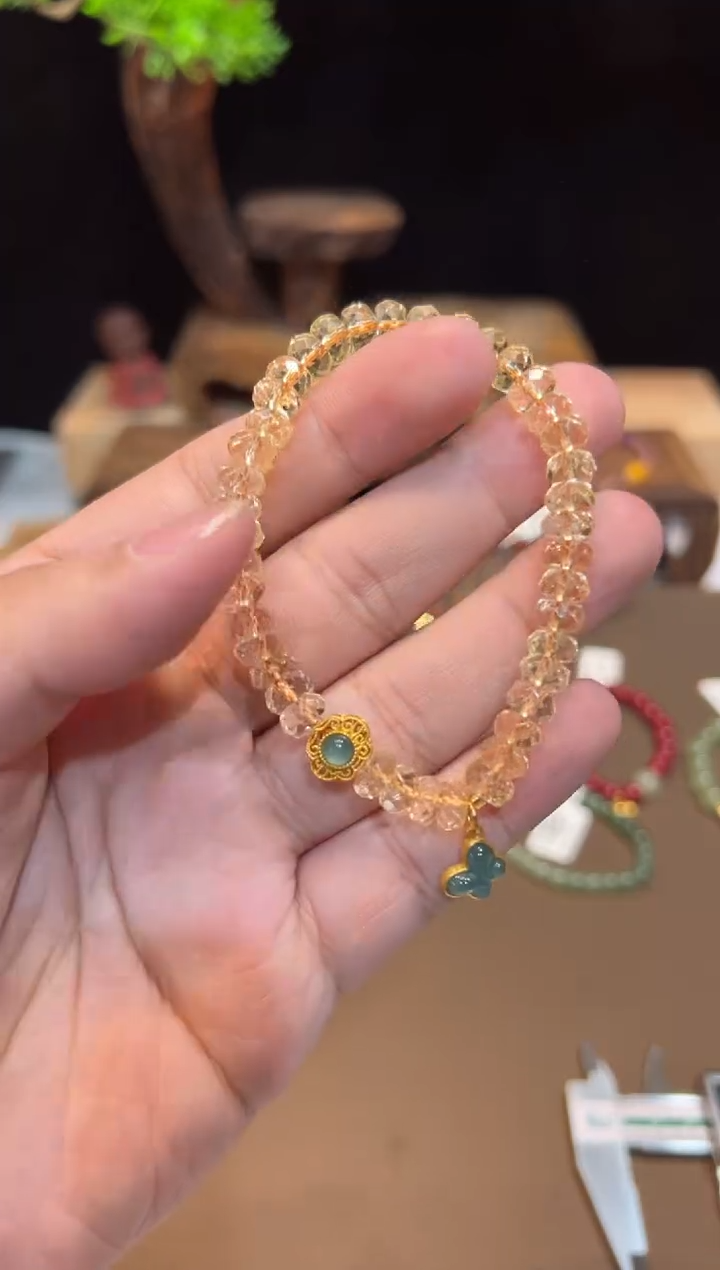 【闪购商品】水晶手链未镶嵌手饰@@E4569