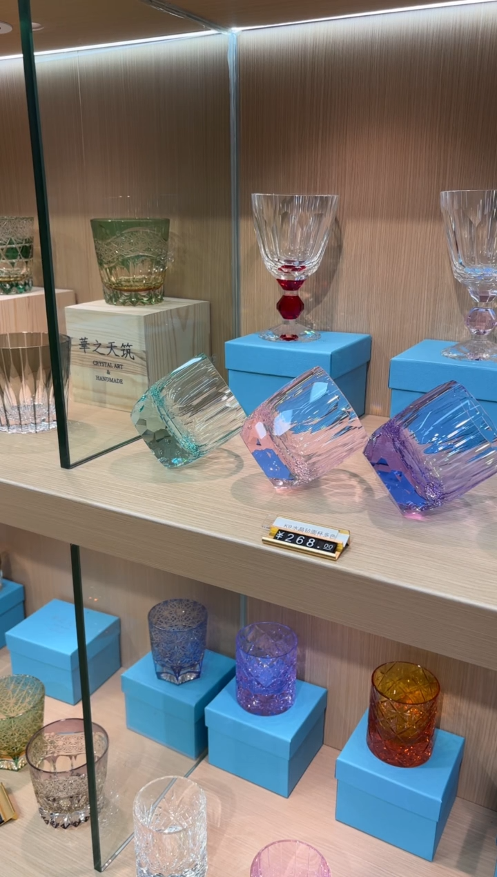 粉色 紫色 绿色 透色钻杯 共四只