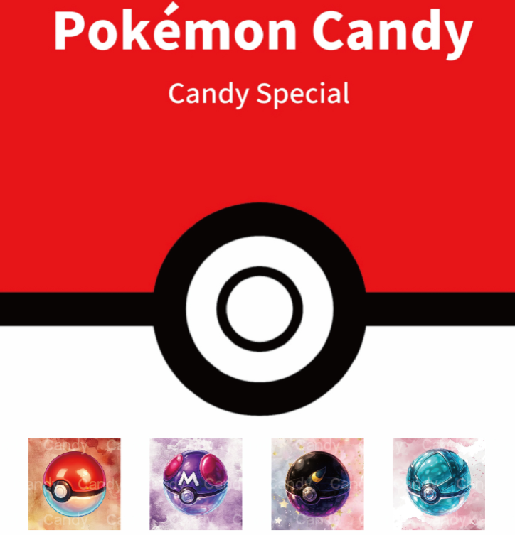 宝可梦糖果块系列亚克力滴胶冰箱贴盲盒（默认直播间代拆）