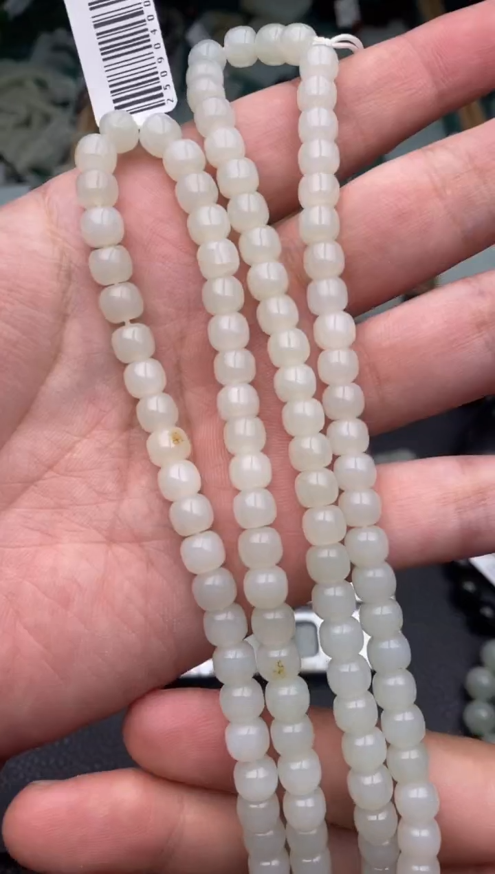 项链未镶嵌和田玉卡7的108