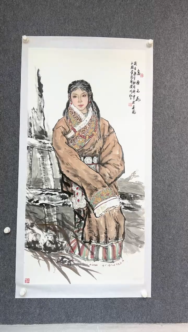 【闪购商品】绘画贺润川-8平尺-人物-Yz