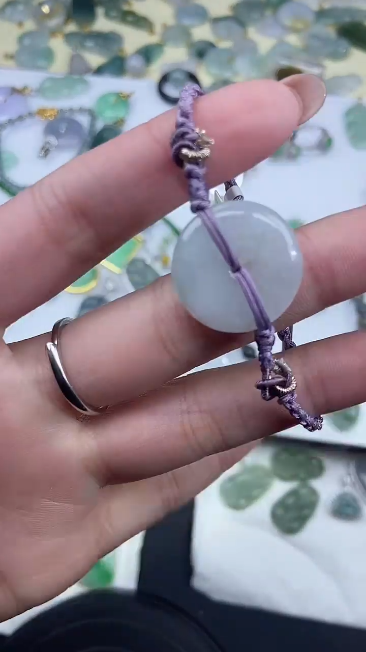 【闪购商品】翡翠吊坠(不含链)未镶嵌天然翡翠A货-手绳