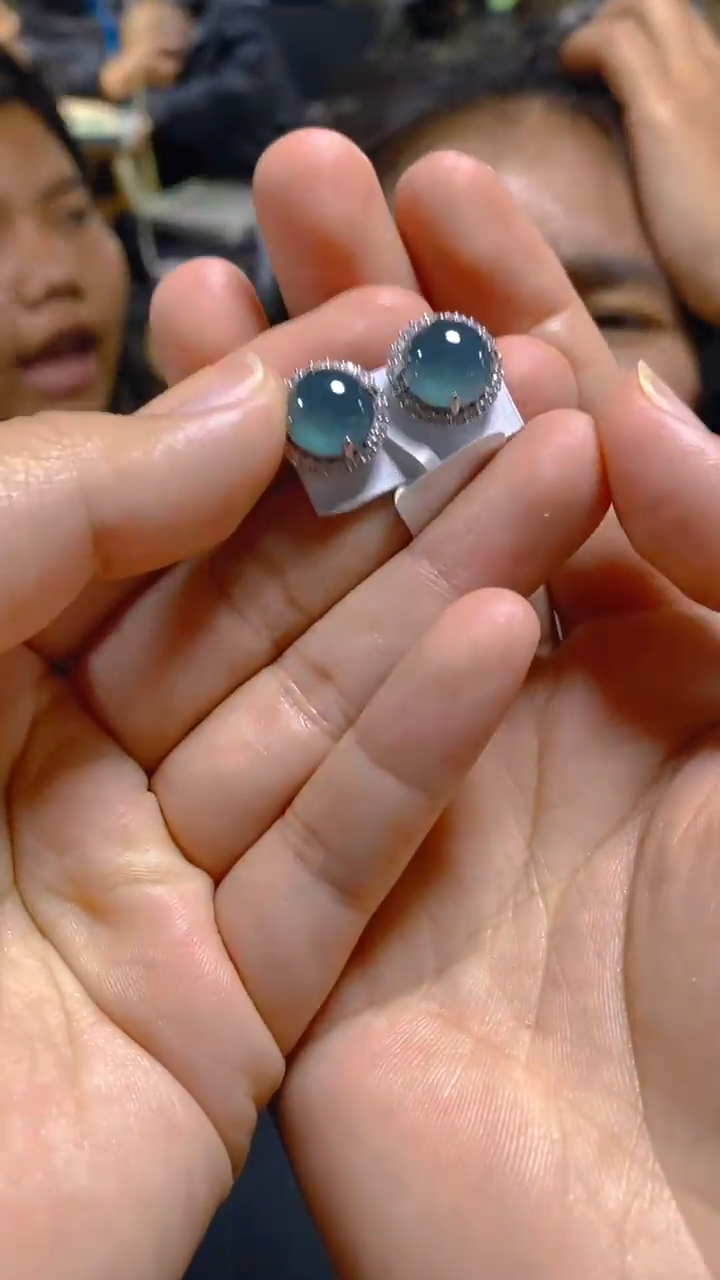 【闪购商品】翡翠耳饰未镶嵌0330500308多样性发一