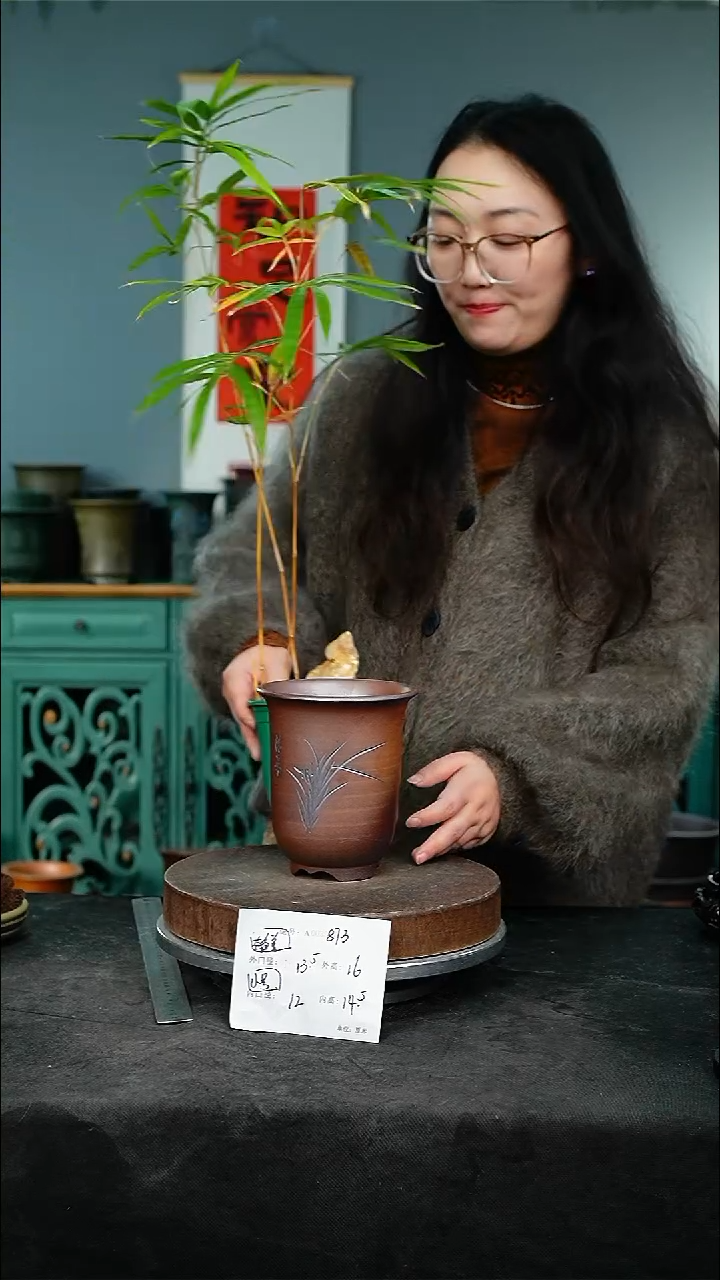 紫砂花盆873颜色不挑