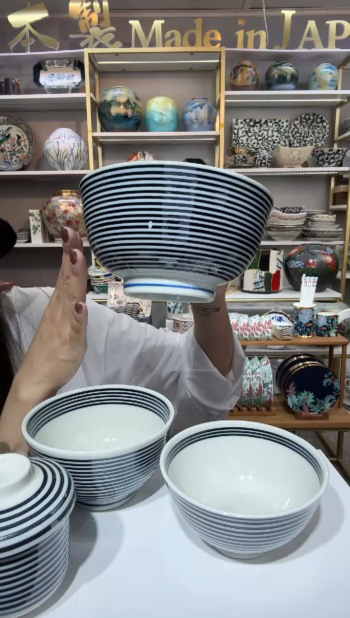 陶瓷蓝驹面(丼)碗16.3cm一只