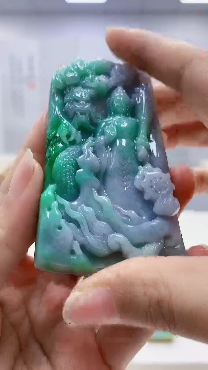 定制翡翠未镶嵌5159ms-毛货93观音