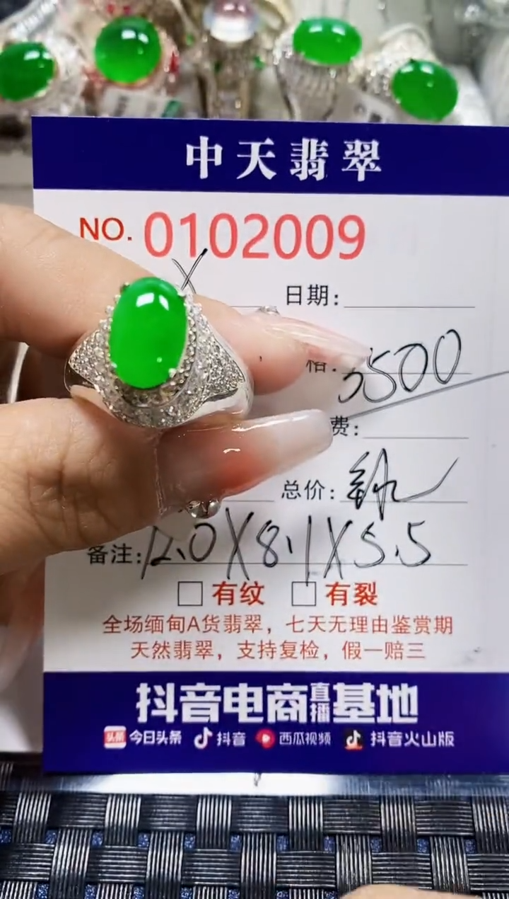 【闪购商品】翡翠戒指未镶嵌未镶嵌2009