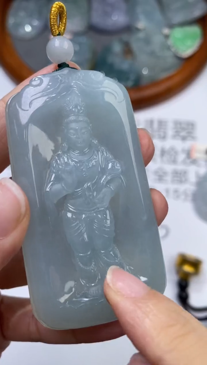 未镶嵌挂件翡翠黑**g304213    
