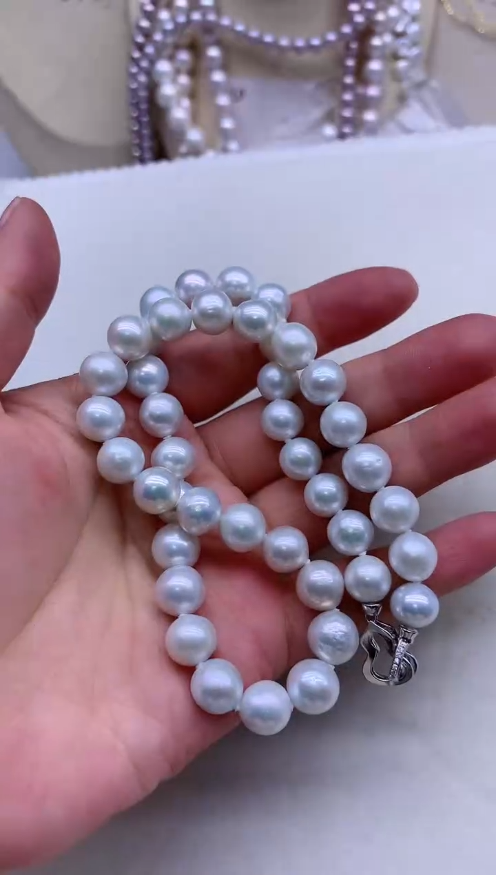 【闪购商品】淡水珍珠项链银S925镶嵌淡水珍珠项链