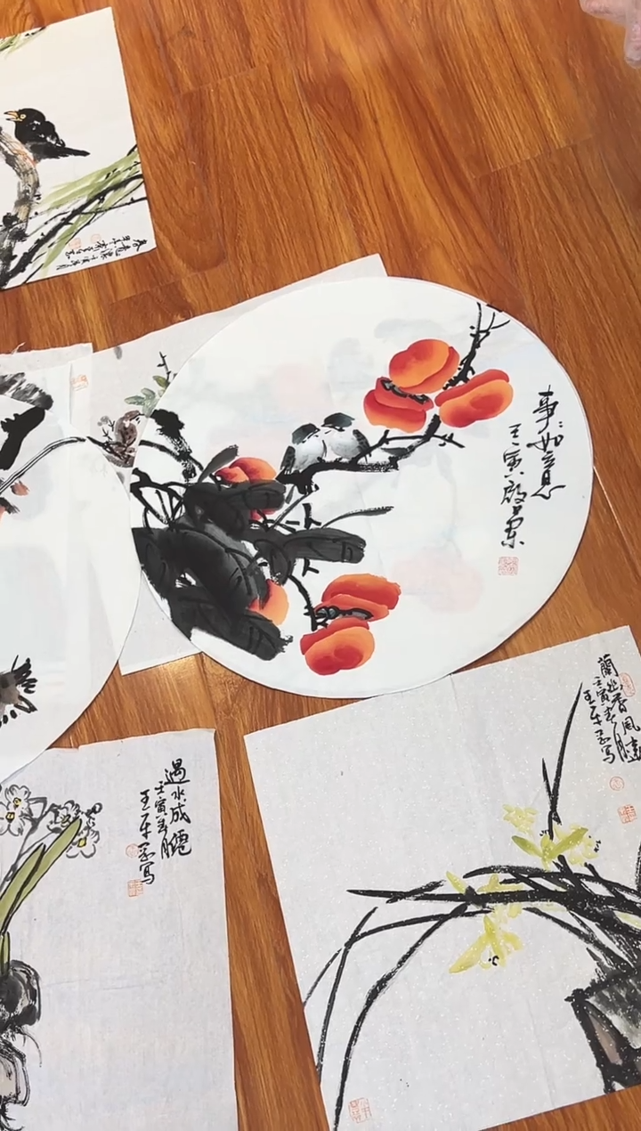 国画风**帆中美协张启兰50的圆