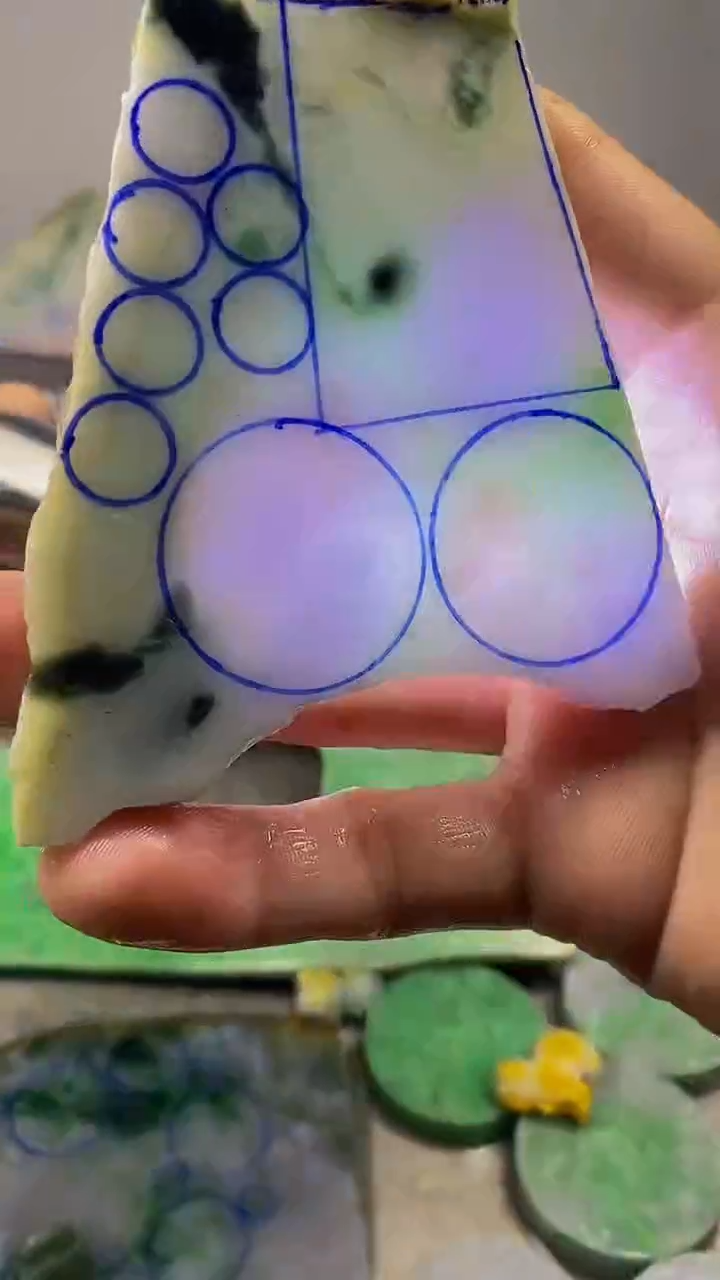 翡翠散珠未镶嵌玉上缘天然翡翠966