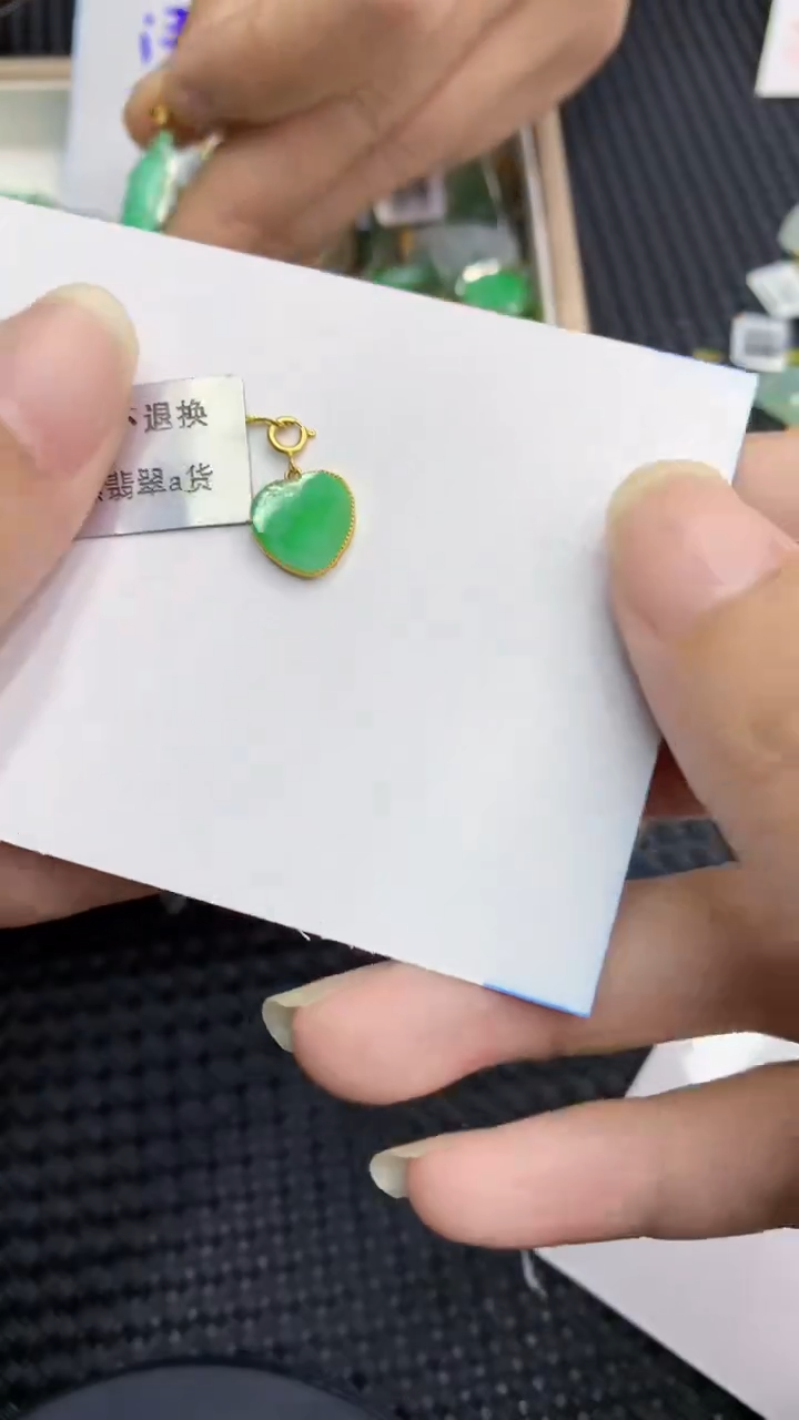 【闪购商品】翡翠颈饰18K金镶嵌            8