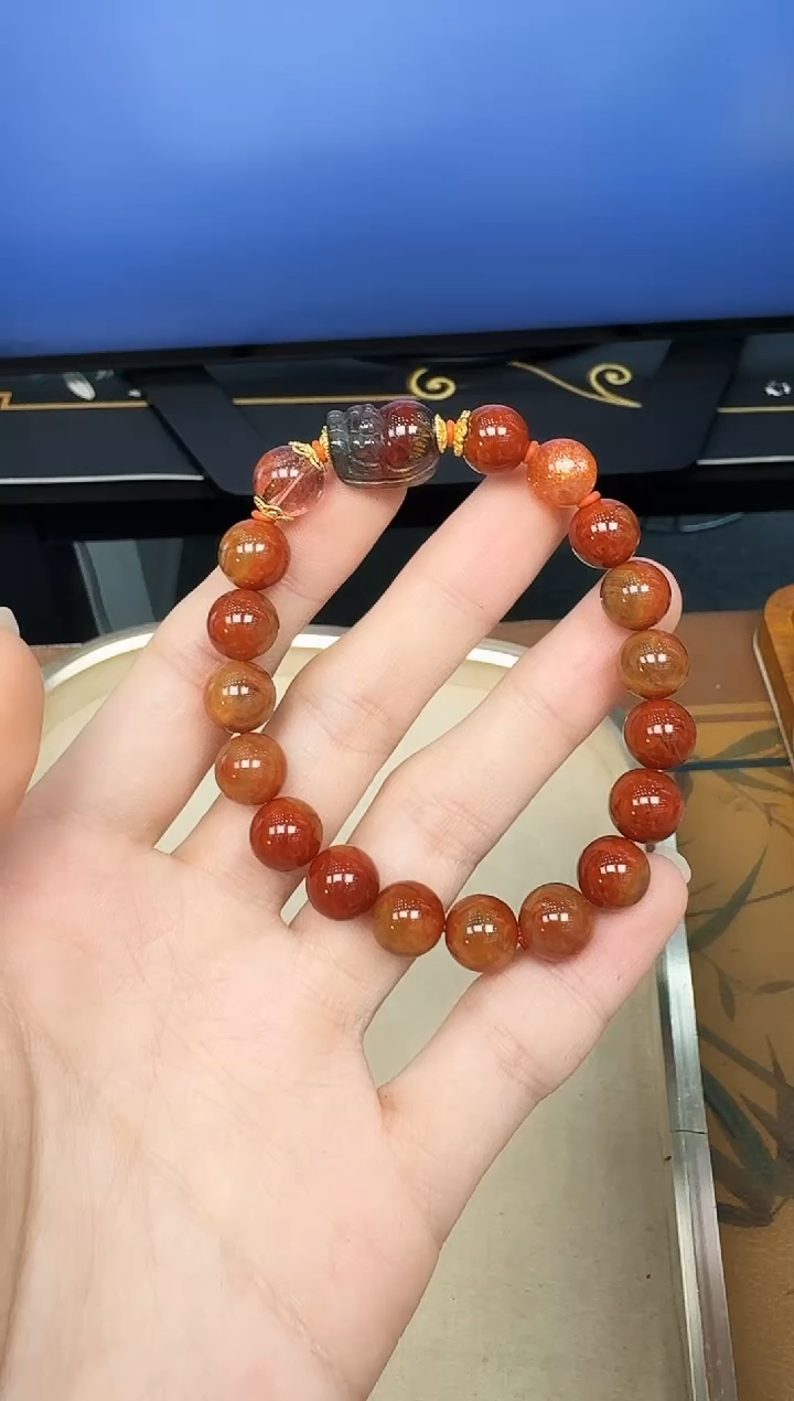 【闪购商品】水晶J手串未镶嵌红极光DIY多样式随机发一