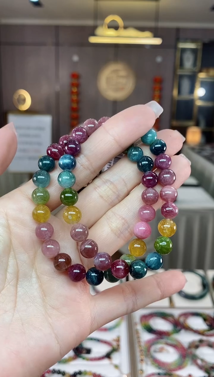 【闪购商品】碧玺单圈手串7mm+未镶嵌（多样性发一条）hon
