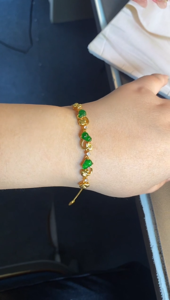 吊坠(不含链)银S925镶嵌翡翠1