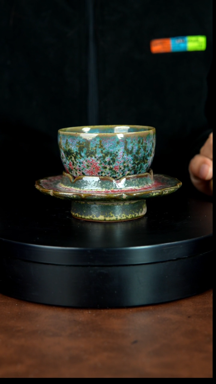 开****9禹州神垕特产】原矿原产地钧瓷茶具