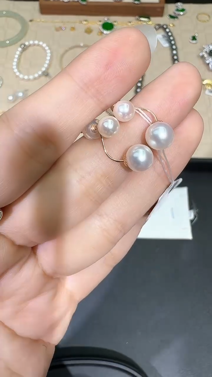 【闪购商品】海水珍珠耳饰18K金镶嵌X0216-532-116/18k