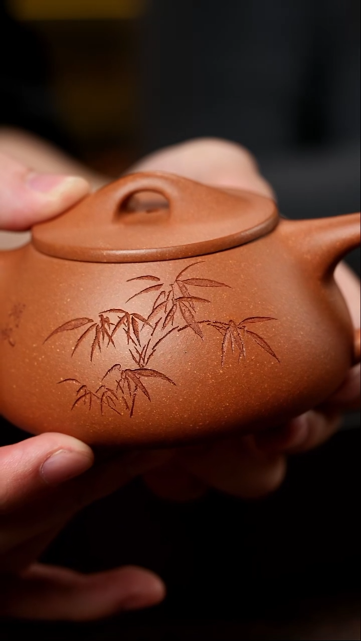 宜兴紫砂沉香段拓片石瓢