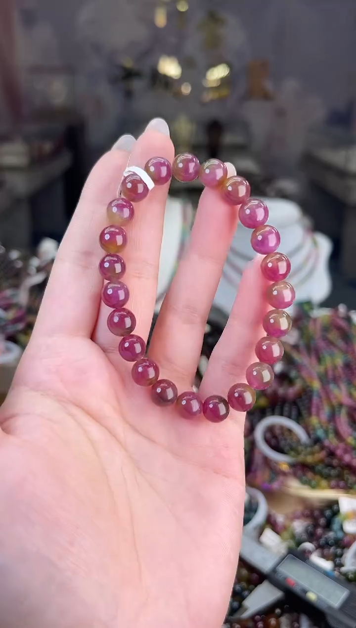 【闪购商品】/未镶嵌碧玺8mm+碧玺单圈多样性发货