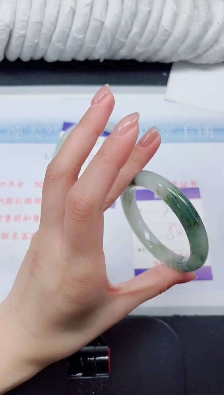 【闪购商品】石英质玉手镯合金321#54.2洒金