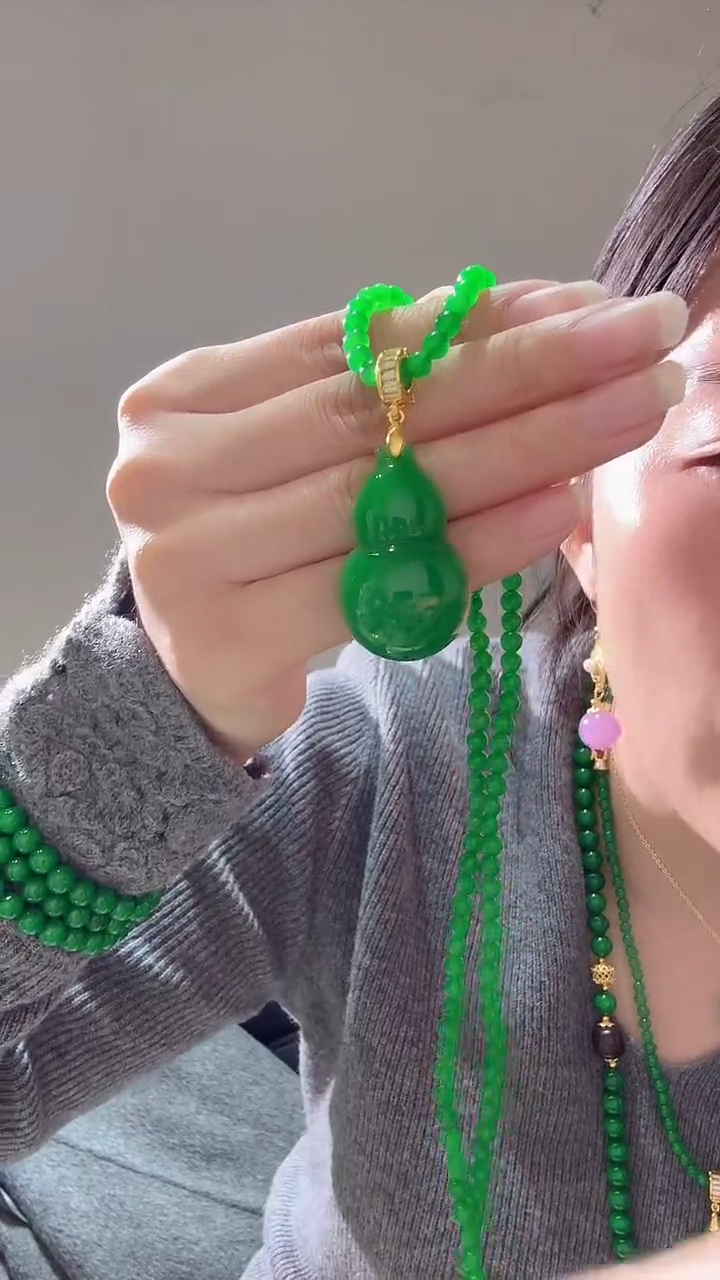 颈饰未镶嵌翡翠光大葫芦