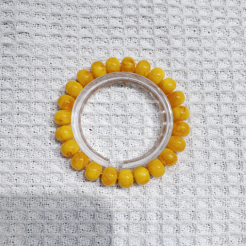 蜜蜡老型珠素圈手串