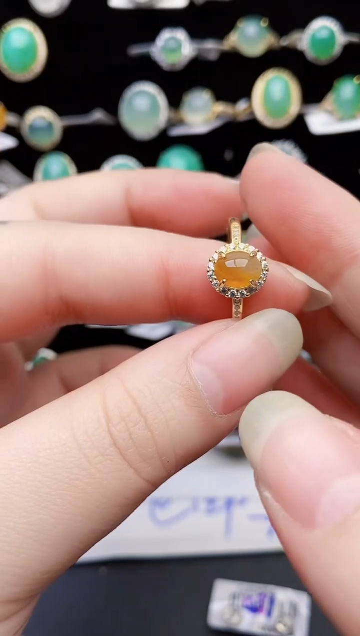 颈饰银S925镶嵌翡翠7087