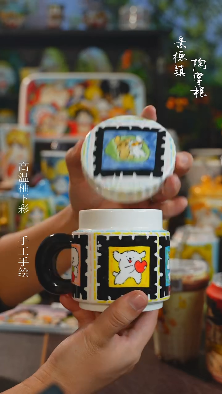 景德镇高温釉下彩纯手工手绘