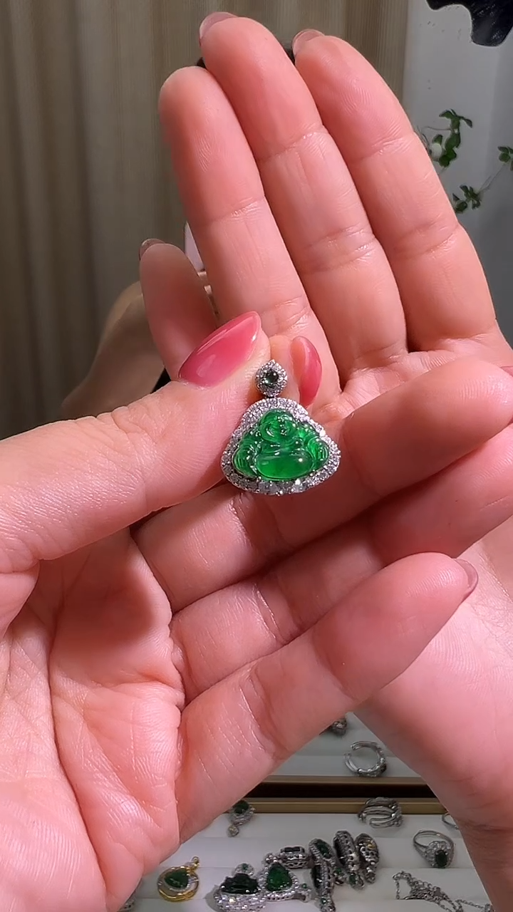 颈饰未镶嵌翡翠翡翠佛公