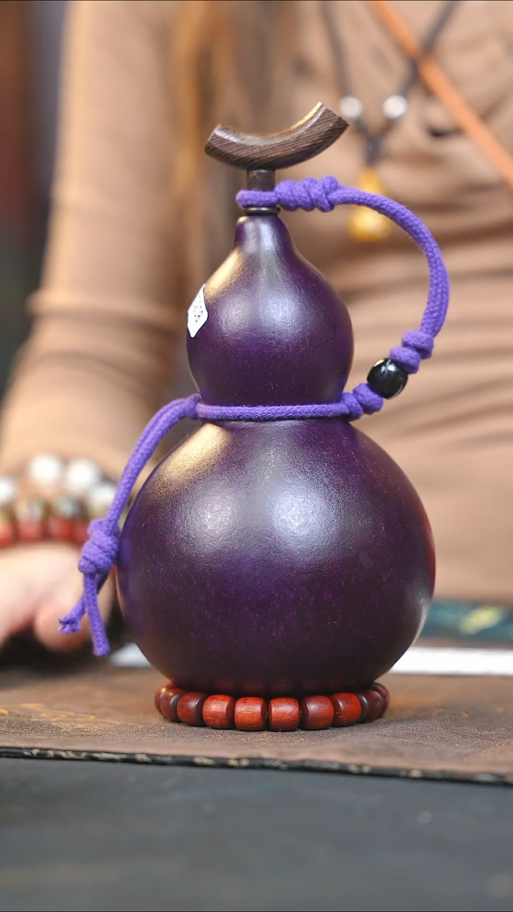 【闪购商品】WQ208大漆酒葫芦不包手串及旋转