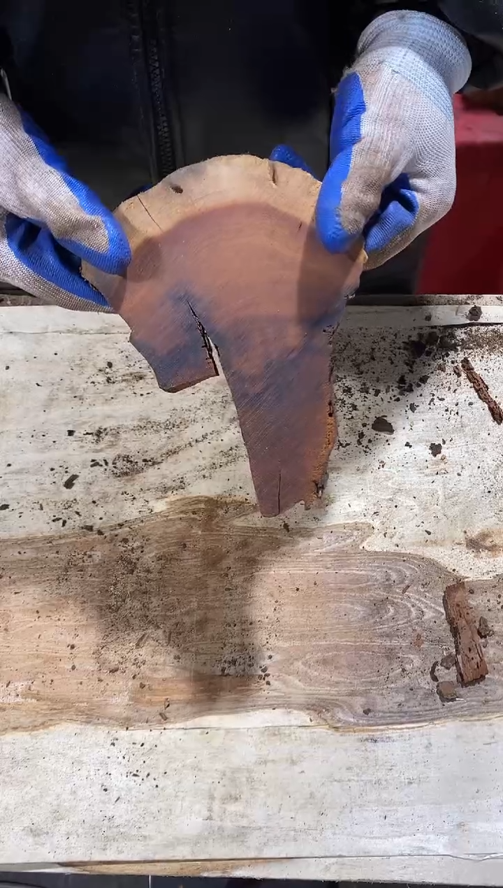 枣木薄片【67】号原木段，尺寸随型