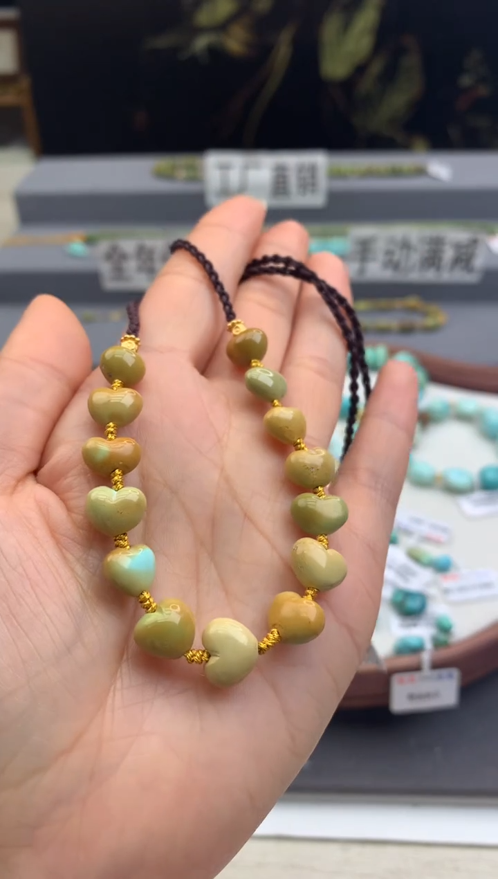 未镶嵌绿松石项链茜.C139