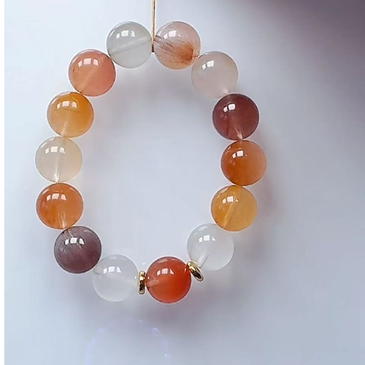 天然兔毛水晶手串多样发一