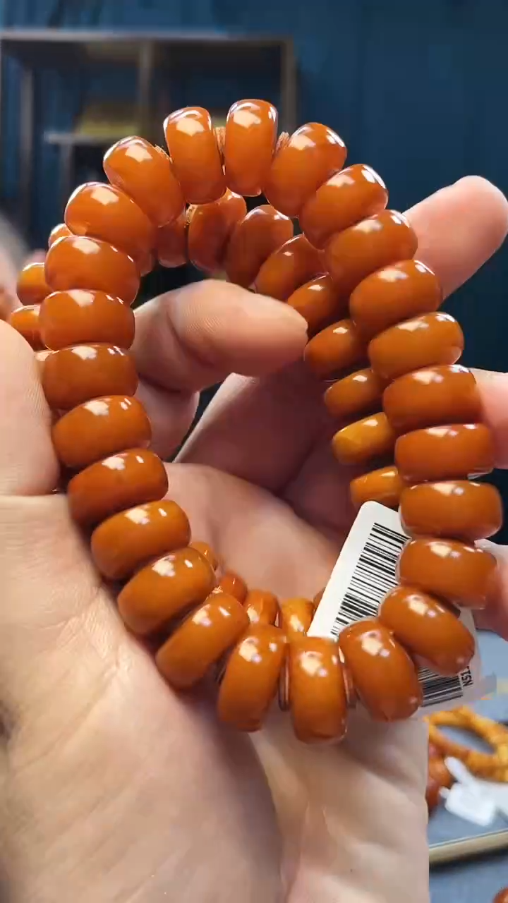 手串琥珀未镶嵌蜜蜡老型手串（多样性发其一）