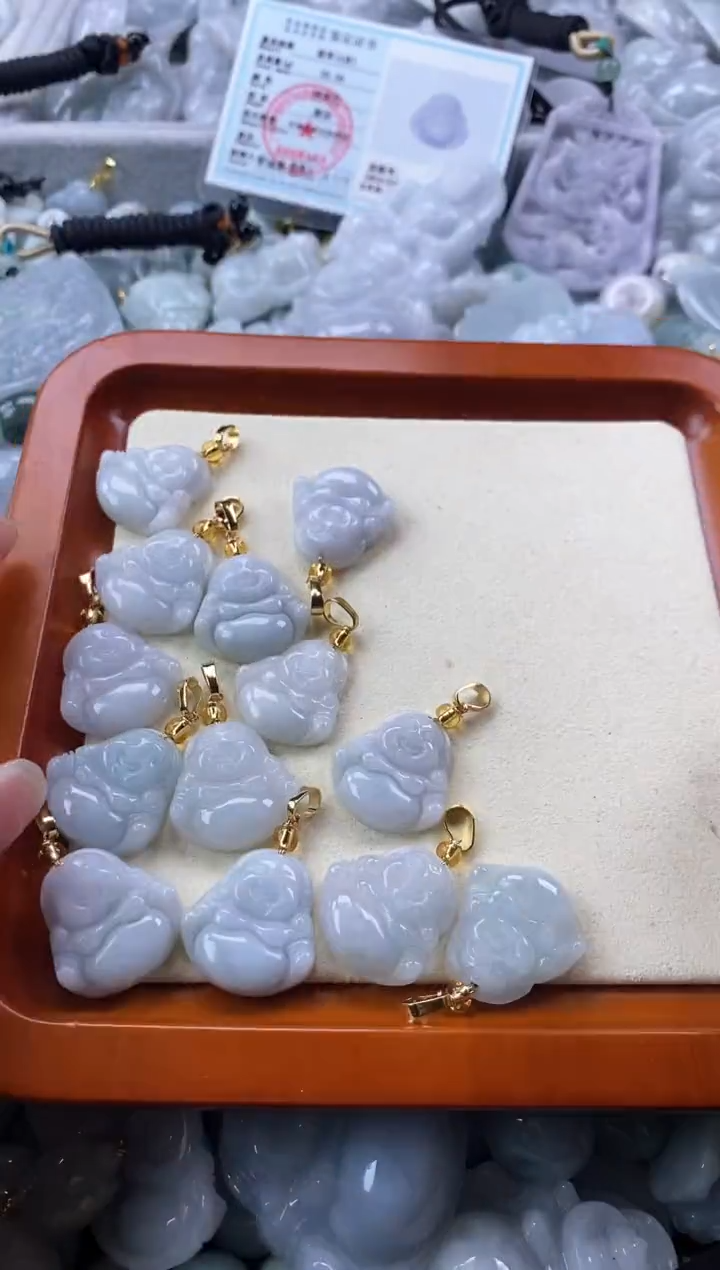 翡翠未镶嵌颈饰缅甸A货翡翠FG9.9