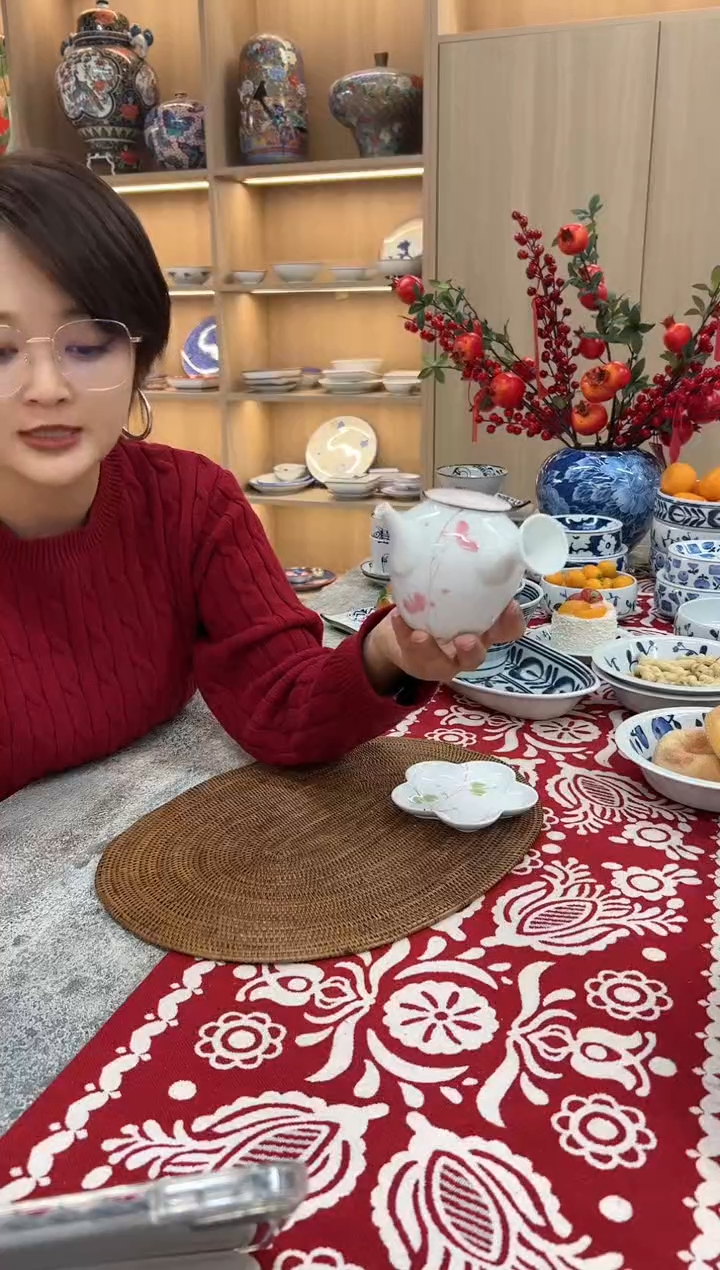 【闪购商品】瓷片和色花 小急須（Ｐ）