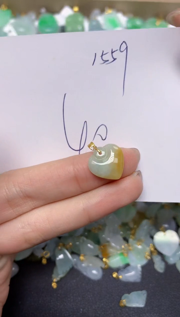 【闪购商品】翡翠颈饰18K金镶嵌 天然翡翠A货