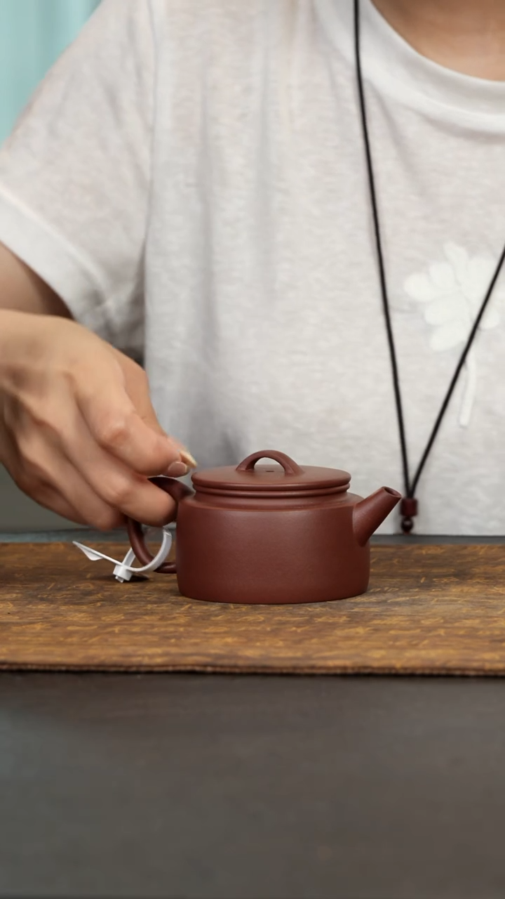 茶壶紫砂芳坪光素中槽青130cc