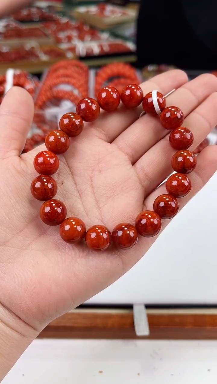 【闪购商品】南红玛瑙瓦西手串11+未镶嵌一个/条