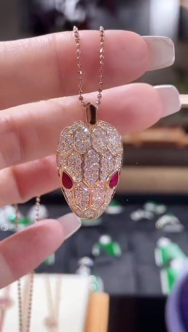 【闪购商品】实验室培育钻石颈饰18K金镶嵌项链