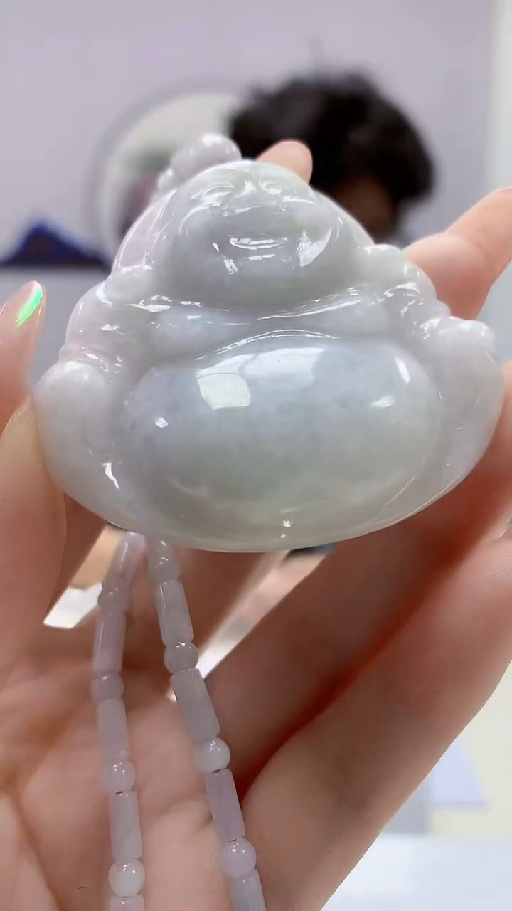 【闪购商品】定制翡翠未镶嵌4688DD-毛货挂件赠珠链10