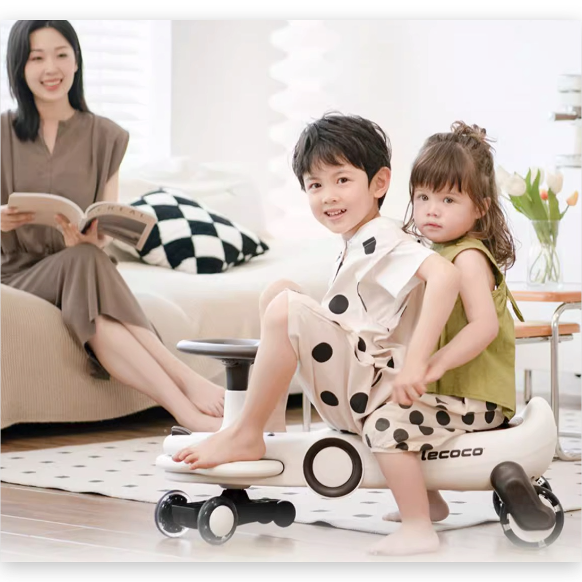 LEKA 亲子共骑扭扭车微瑕清仓 户外品牌母婴高货 