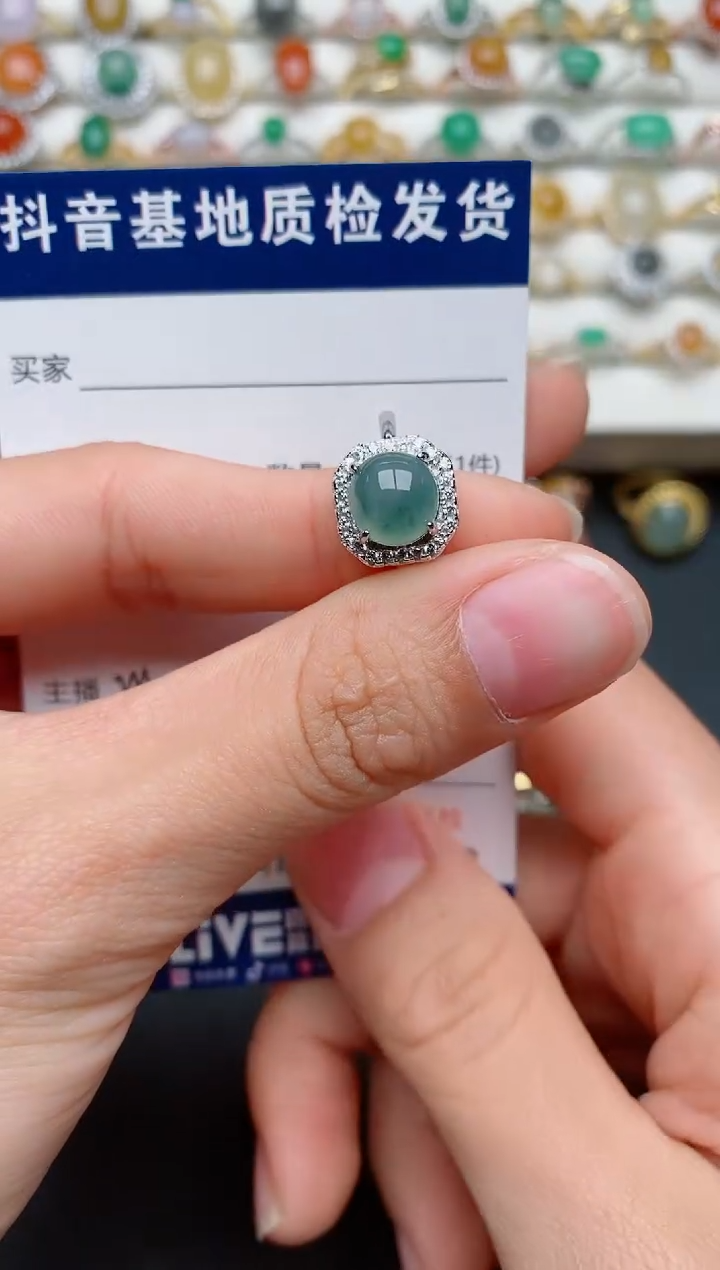 【闪购商品】翡翠戒指银S925镶嵌......